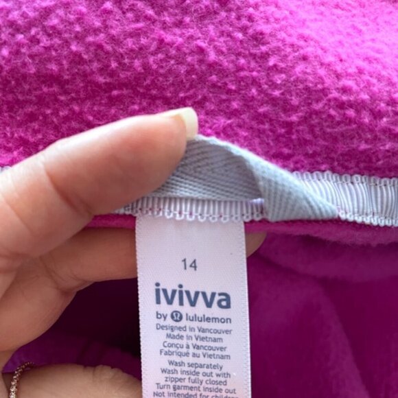 Ivivva By Lululemon Pink Remix Full-Zip French Terry Hoodie - 14 (Girls) - Picture 11 of 16